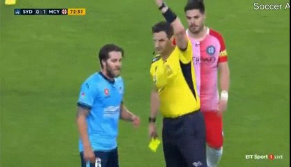 Joshua Brillante Red Card HD - Sydney FC 0-1 Melbourne City 09.12.2016