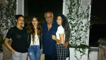 Actress Sridevi & Husband Boney Kapoor with Daughters Jhanvi & Khushi Kapoor