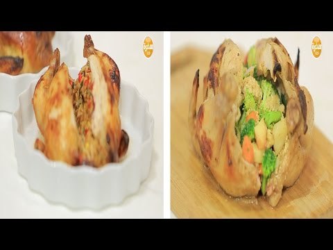 دجاج محشي ارز و وصفات اخرى | عيش وملح حلقة كاملة
