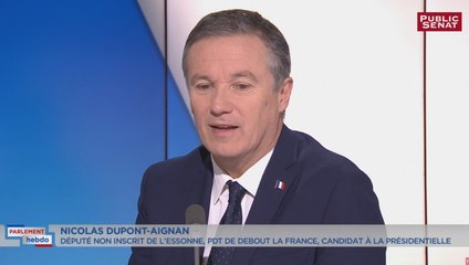 Primaire de la Gauche - "On fait passer pour neuf ce qui est vieux" déplore Nicolas Dupont-Aignan