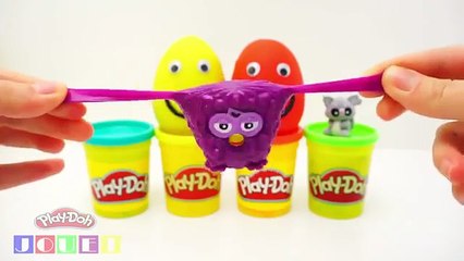 Oeuf Surprise Pâte à modeler Play Doh, Super Wings Furby Smurfs Yoohoo en francais