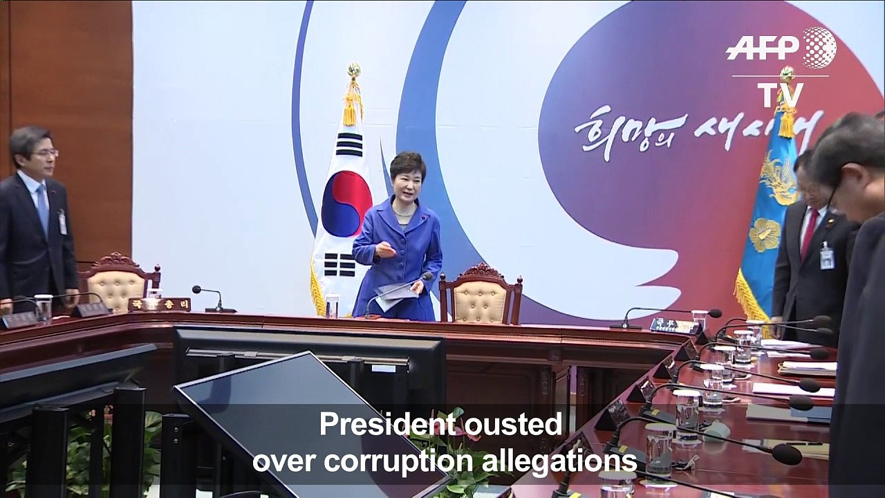 Impeached South Korean president apologises to the nation