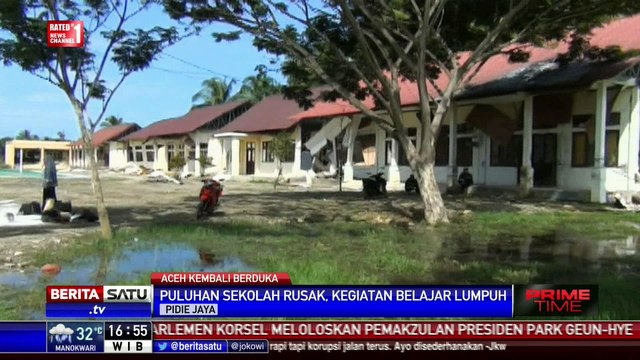 Puluhan Sekolah di Pidie Jaya Rusak Akibat Gempa