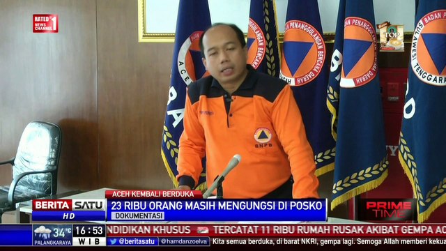 BNPB: Korban Meninggal Gempa Aceh 100 Orang, 8 Belum Teridentifikasi