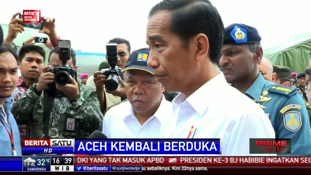 Presiden Jokowi Beri Bantuan Korban Gempa Aceh