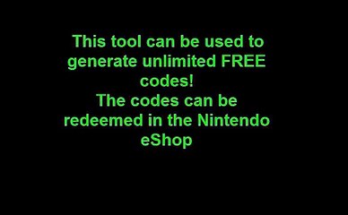 Receive Free 3DS eShop Gift Certificate Codes and Games