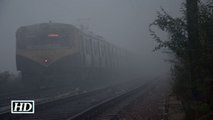 Fog affects flight and train services