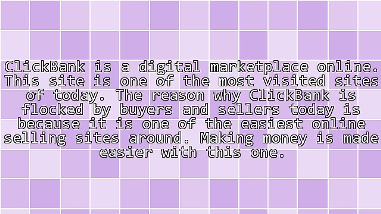 The ClickBank Overview