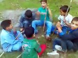 Kashmiri children chanting Azadi