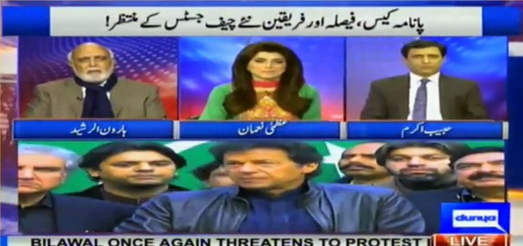 Haroon Rasheed's indirectly Criticising SC Regarding Panama and Govt on dirty politics