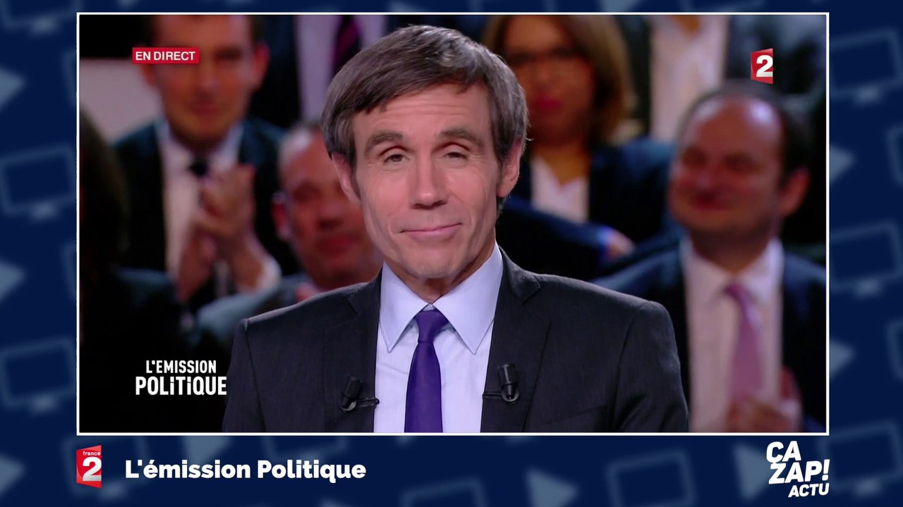 "Le Jean-Claude Dusse de la politique" : David Pujadas fait une blague à Benoît Hamon en direct