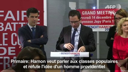 Primaire: Hamon veut parler aux classes populaires