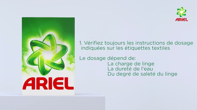 Comment doser la lessive en poudre - Ariel