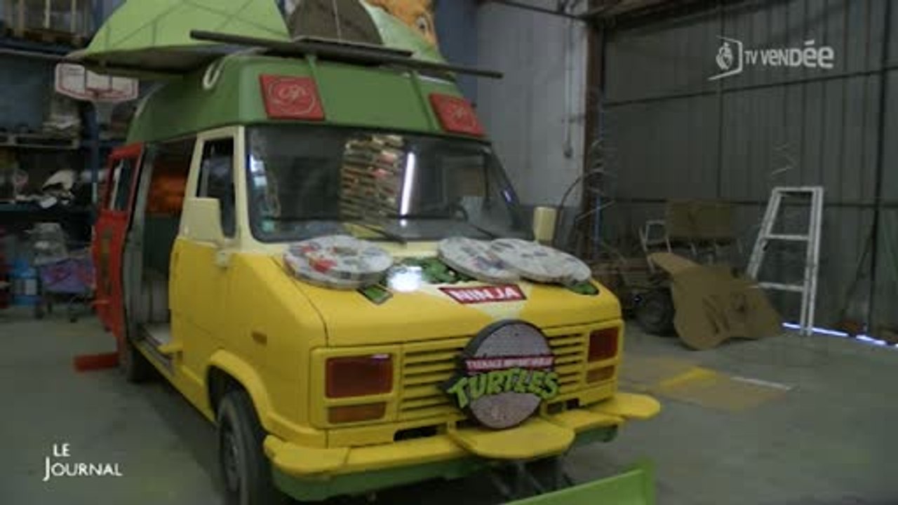 Noël : Préparation de la Grande Parade aux Herbiers (Vendée)