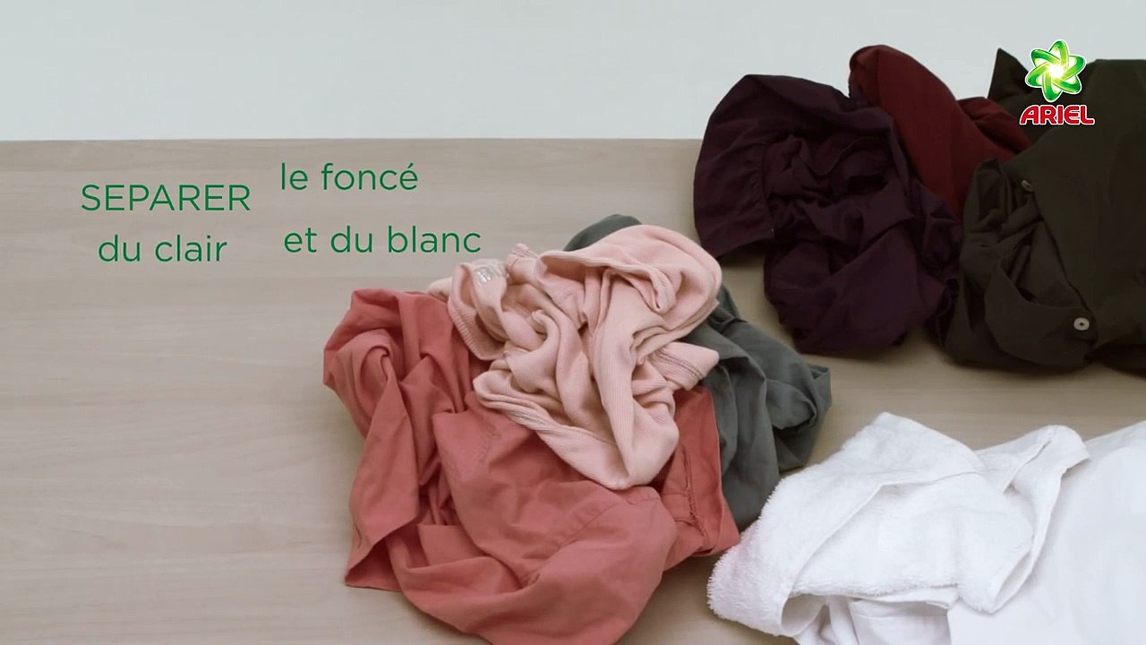 Comment trier votre linge avant lavage - Ariel
