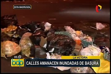 Gamarra: realizan trabajos con maquinaria pesada para retirar basura en calles