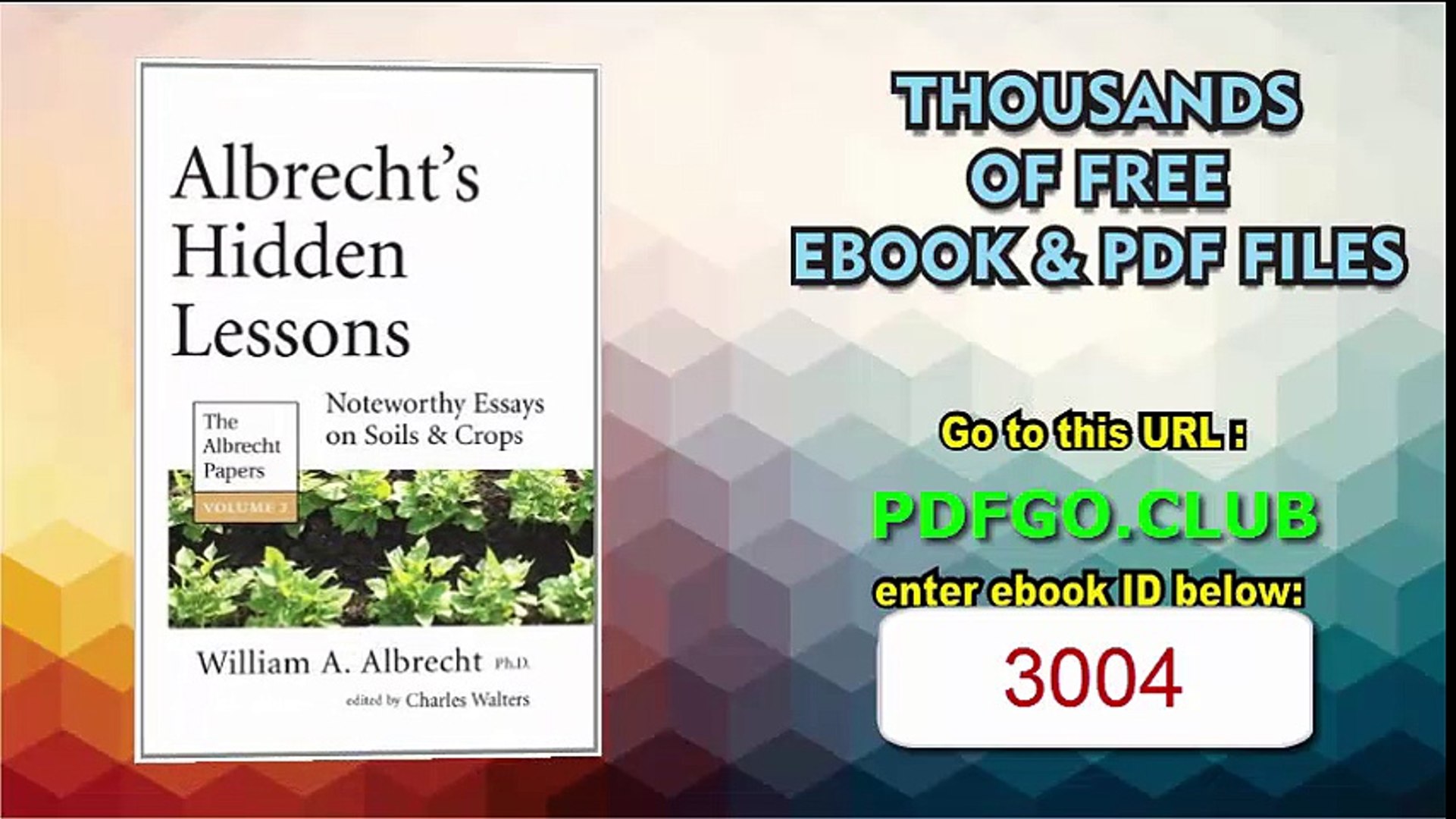 ⁣Albrecht's Hidden Lessons (The Albrecht Papers)