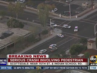 Pedestrian hit by vehicle in Scottsdale