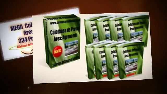 Provas anteriores de Agronomia para concursos públicos