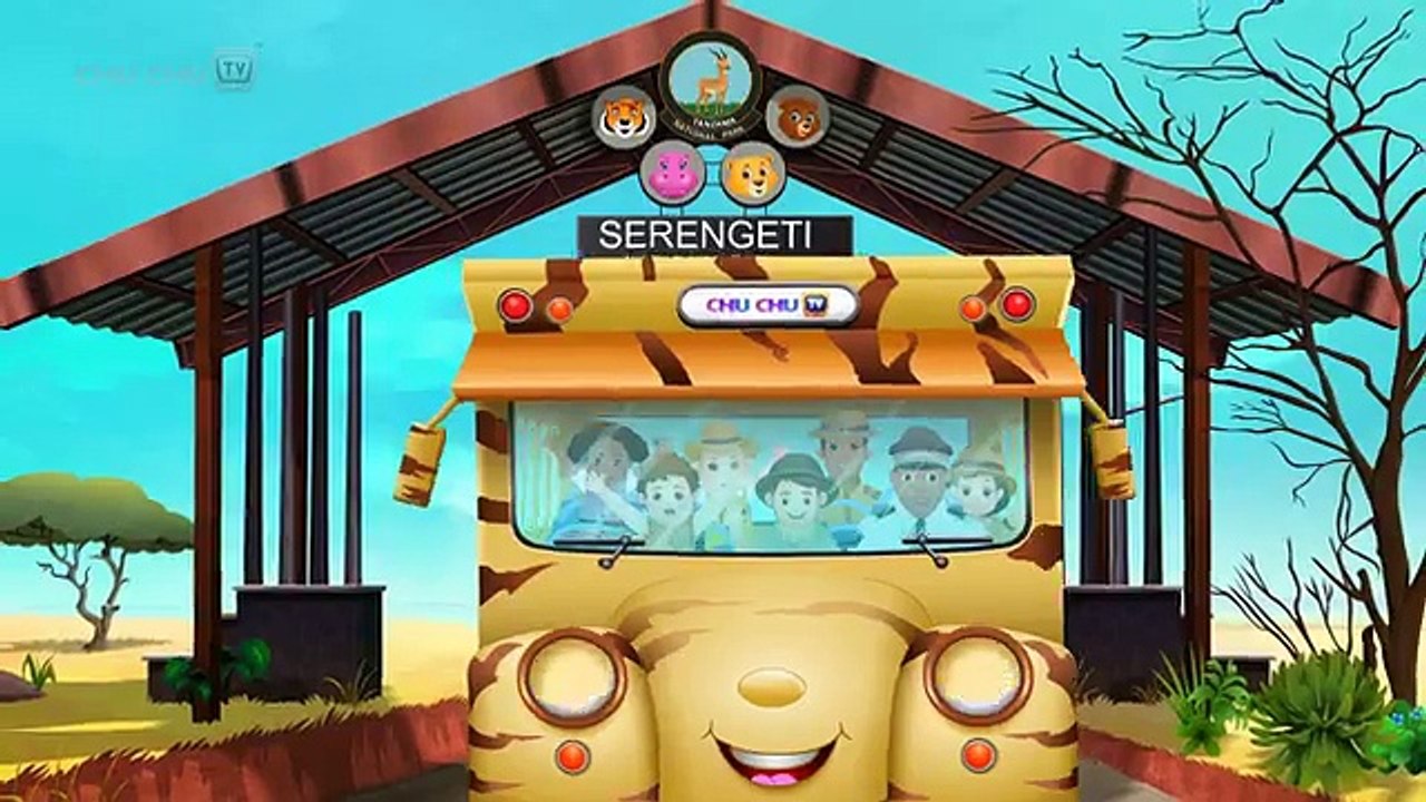 Wheels On The Bus   Kenya Jungle Book Wildlife Safari   Wild Animals and Animal Sounds   ChuChu TV