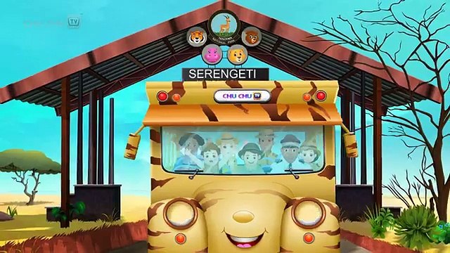 Wheels On The Bus Kenya Jungle Book Wildlife Safari Wild Animals and Animal Sounds ChuChu TV