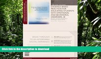 Hardcover Evidence-Based Practices for Educating Students with Emotional and Behavioral Disorders,