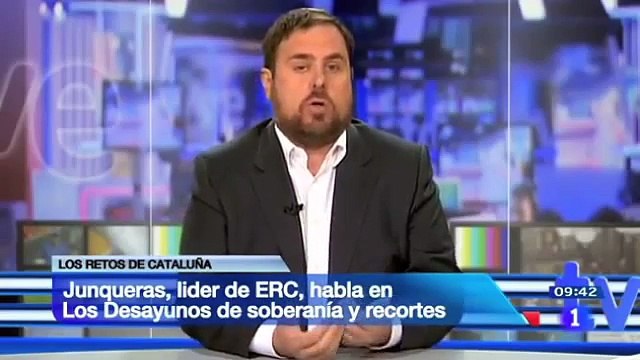 Entrevista a Oriol Junqueras al programa Los Desayunos de TVE