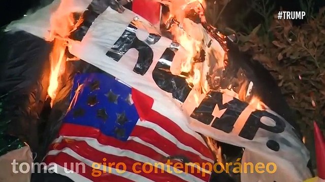 ¡Trump ‘arde’ en Guatemala! El magnate protagoniza la tradicional ‘Quema del Diablo’