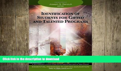 Audiobook Identification of Students for Gifted and Talented Programs (Essential Readings in