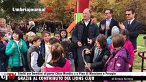 Giochi per bambini nei parchi di Perugia, Chico Mendez e Pian di Massiano, Comune e Lions insieme
