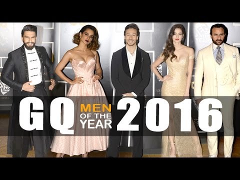 GQ Men Of The Year Awards 2016 Full Show HD Red Carpet - Ranveer Singh,Kangana,Tiger,Saif