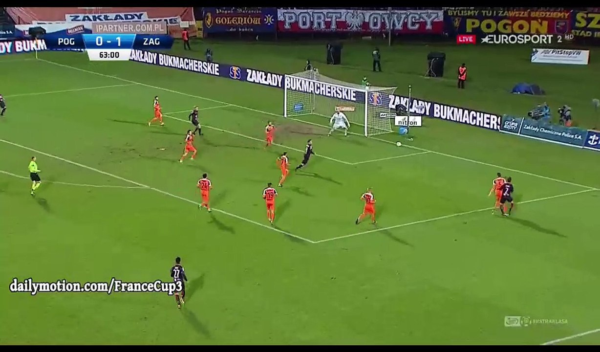 Adam Fraczczak Goal HD - Pogon Szczecin 1-1 Zaglebie - 09.12.2016