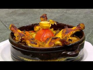 طاجن دبابيس فراخ بالزيتون | الشيف شربيني