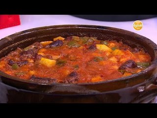 طاجن سجق بالحمص والبطاطس | نجلاء الشرشابي