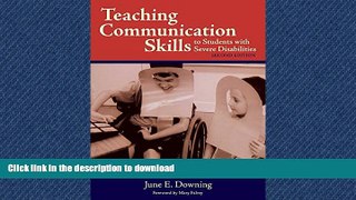 Pre Order Teaching Communication Skills To Students With Severe Disabilities Kindle eBooks