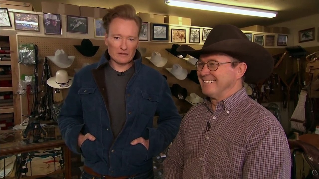 Conan Gives Jordan Schlansky A Cowboy Makeover