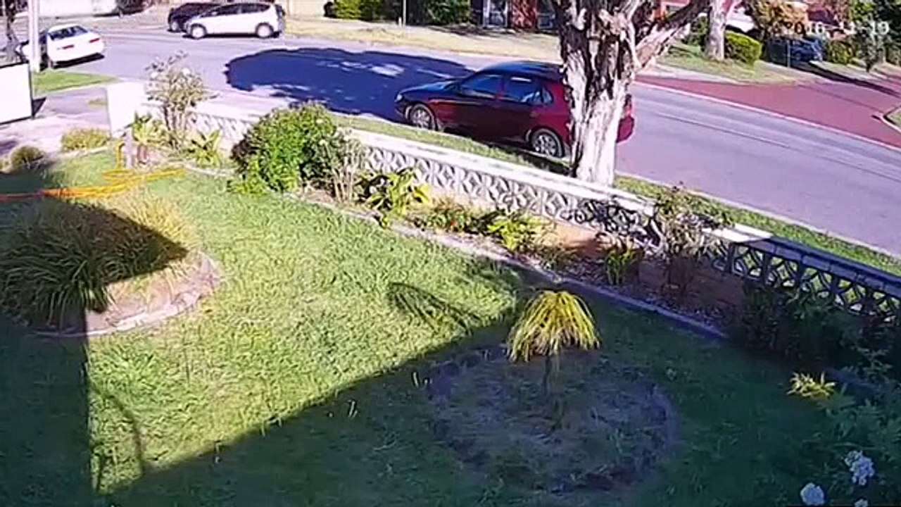 Drunk driver loses control as he attempts to pull out of driveway
