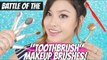 Battle of the Toothbrush Makeup Brushes! Artis vs. Etude House | East vs. West