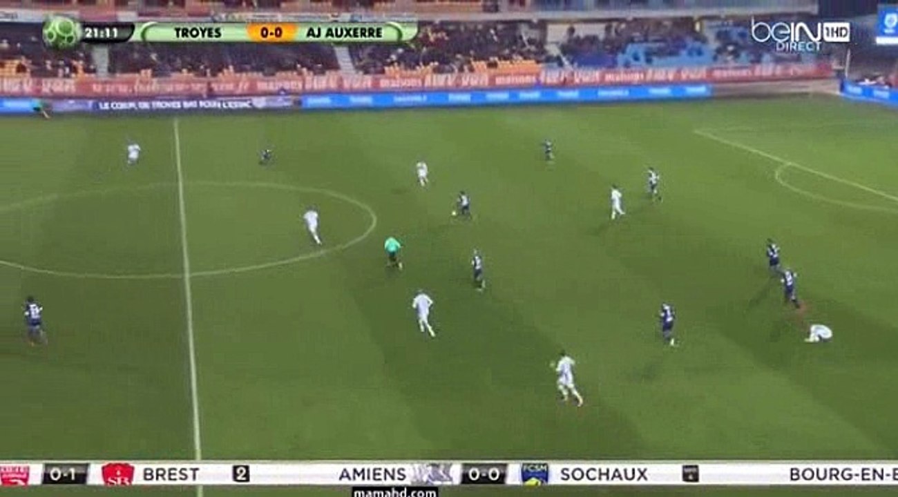 Gaetan Courtet Goal HD - Troyes 0 - 1	Auxerre 09.12.2016