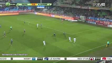 Gaetan Courtet Goal HD - Troyes 0-1 Auxerre - 09.12.2016