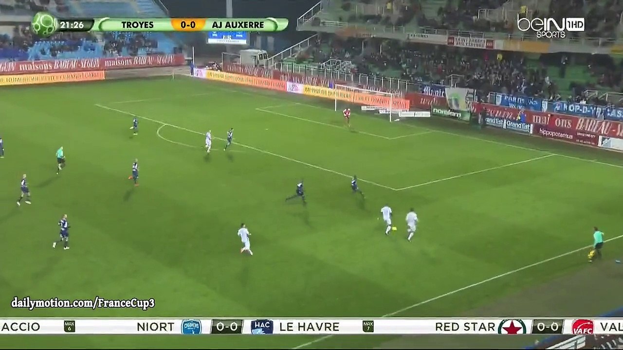 Gaetan Courtet Goal HD - Troyes 0-1 Auxerre - 09.12.2016_HD