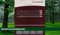 Buy  Graduate Programs in Engineering   Applied Sciences 2015 (Peterson s Graduate Programs in