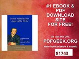 Moses Mendelssohn Ausgewählte Werke, Band 1 Schriften zur Metaphysik und Ästhetik 1755-1771