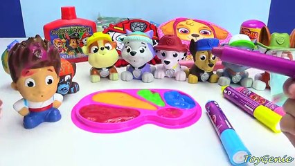 Paw Patrol Marshall and Skye Wash Buddy Bath Paints and Surprises