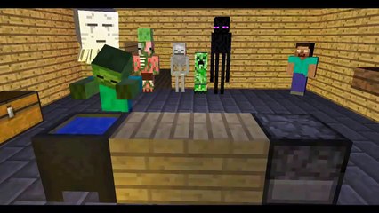 Monster School: Cooking - Minecraft Animation