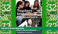 Price Teachers and Students as Co-Learners: Toward a Mutual Value Theory (Educational Psychology)