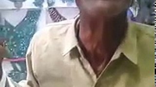Funny old man singing indian song