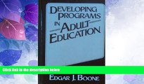 Price Developing programs in adult education Edgar John Boone On Audio