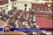 Bancada fujimorista presentó moción de censura contra ministro Jaime Saavedra