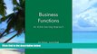 Pre Order Business Functions: An Active Learning Approach (Open Learning Foundation) Jim Pearce